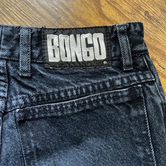 Vintage 90’s BONGO Black High Waisted Button Up Cotton Mom-Jeans - Picture 9 of 11